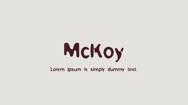 McKoy Font