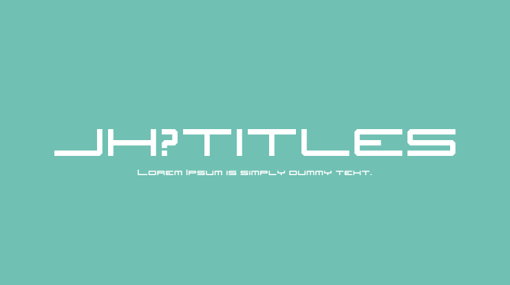 JH_TITLES Font