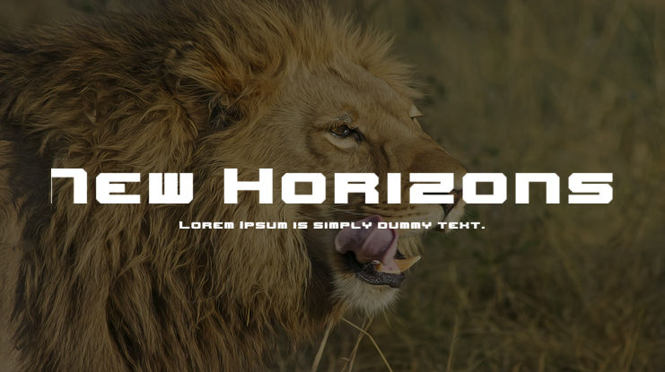 New Horizons Font