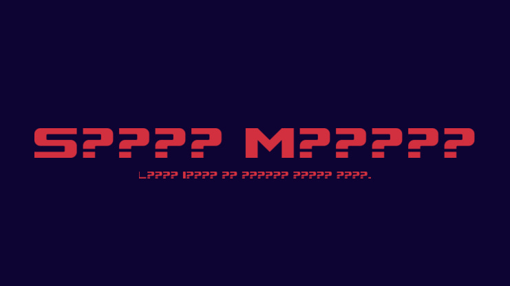 Space Marine Font