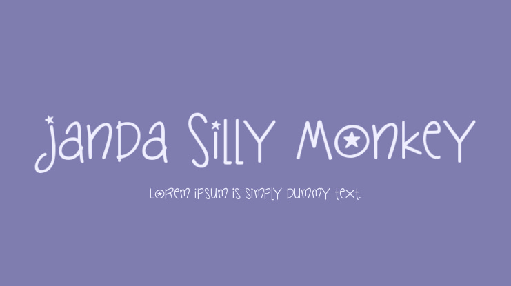 Janda Silly Monkey Font