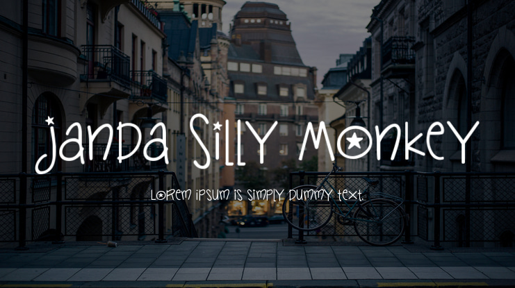 Janda Silly Monkey Font
