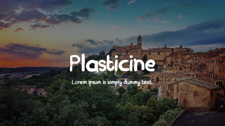 Plasticine Font