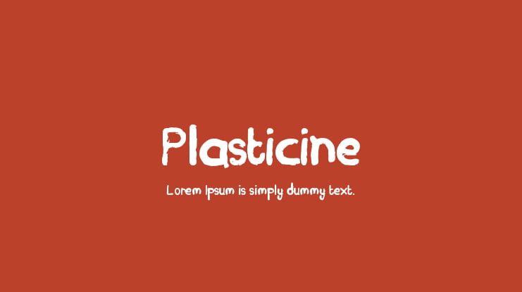 Plasticine Font