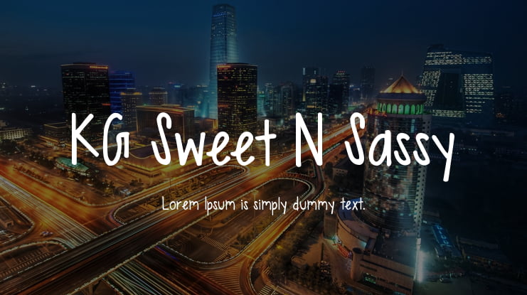 KG Sweet N Sassy Font