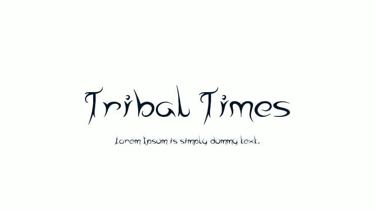 Tribal Times Font