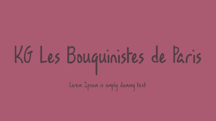 KG Les Bouquinistes de Paris Font