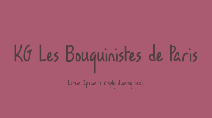 KG Les Bouquinistes de Paris Font