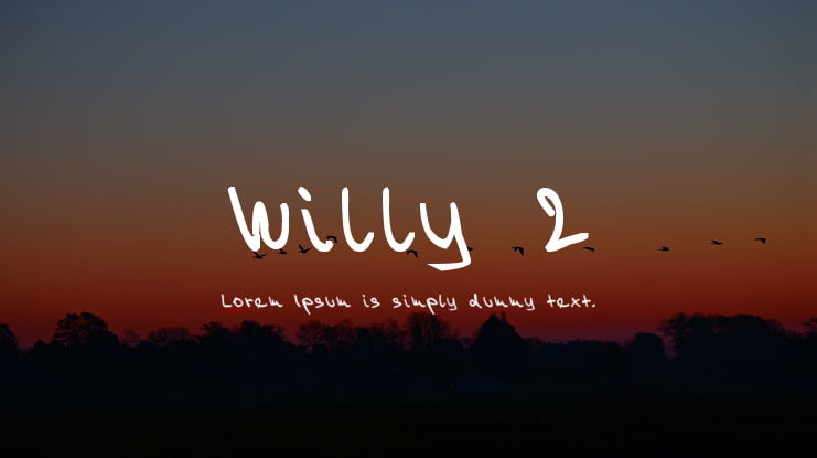 Willy 2 Font