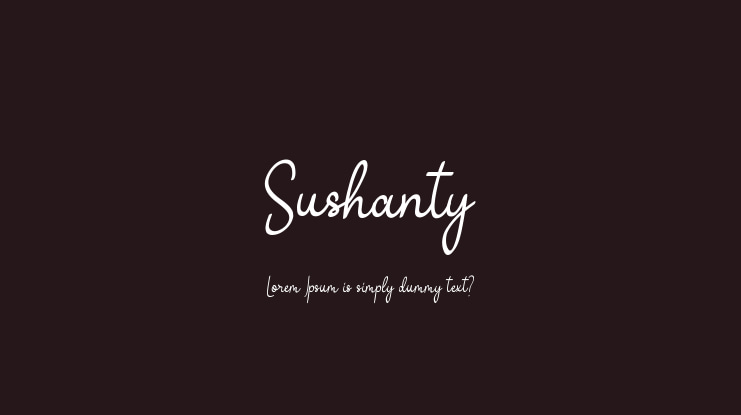 Sushanty Font