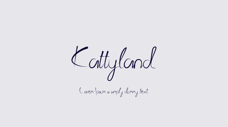 Kattyland Font