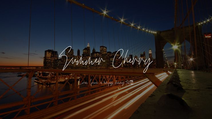 Summer Cherry Font