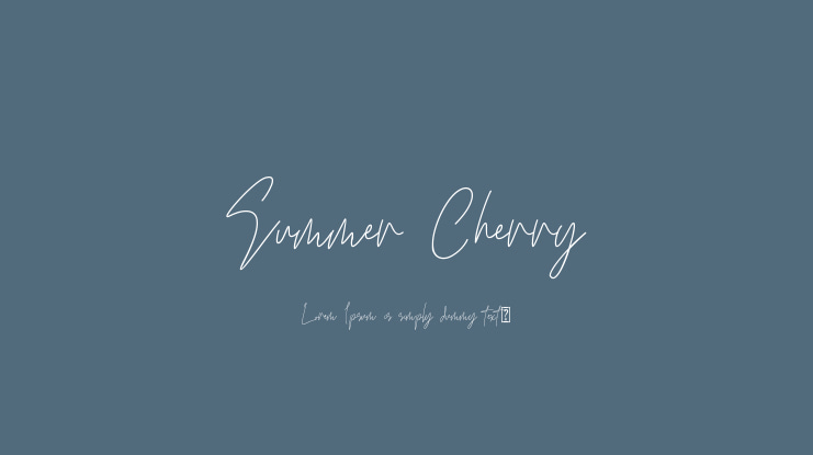 Summer Cherry Font