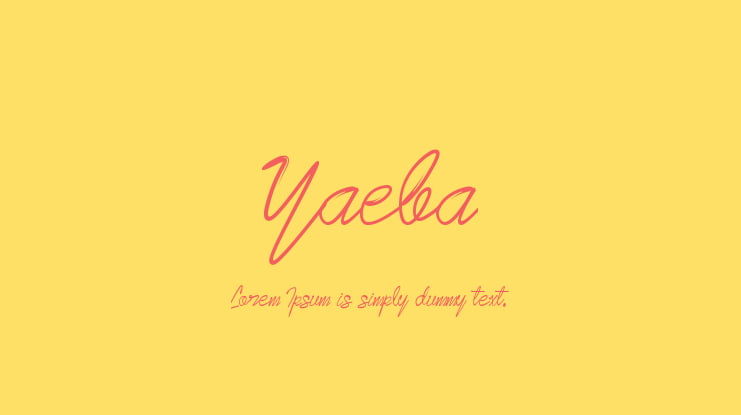 Yaeba Font