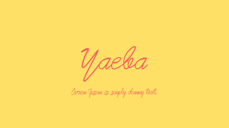 Yaeba Font
