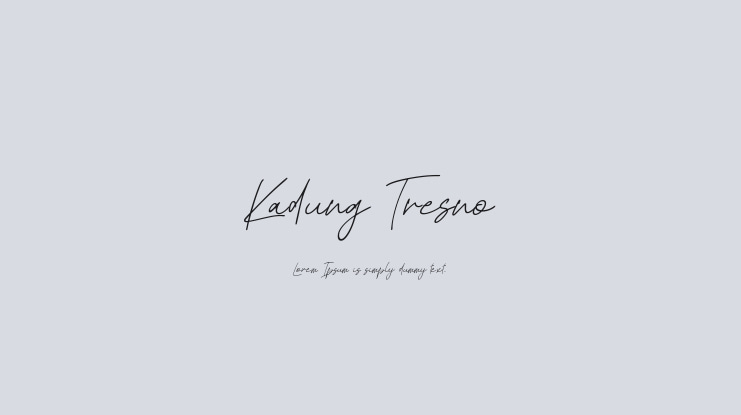 Kadung Tresno Font