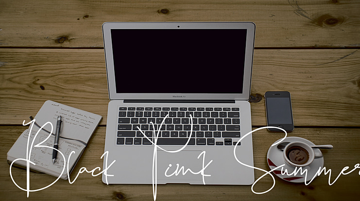 Black Pink Summer Font