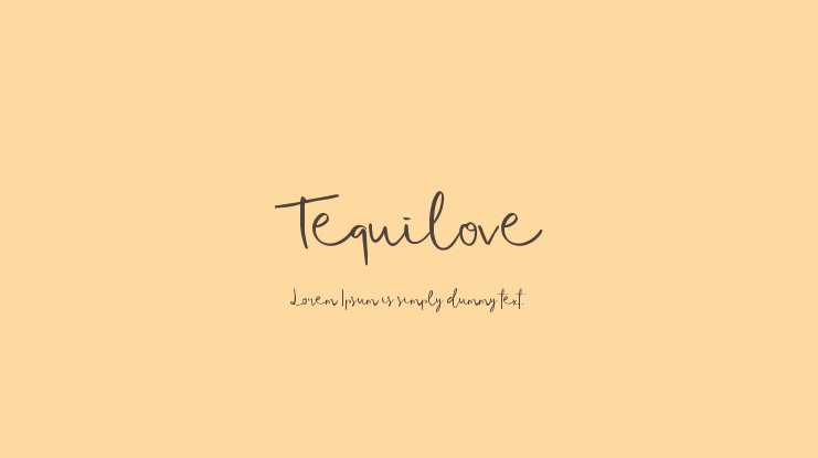 Tequilove Font