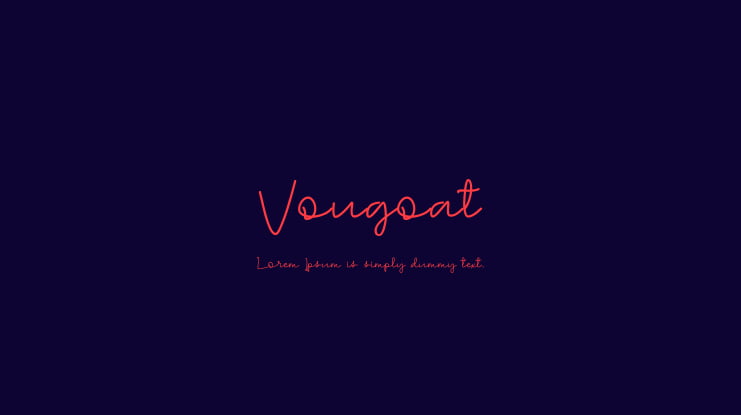 Vougoat Font