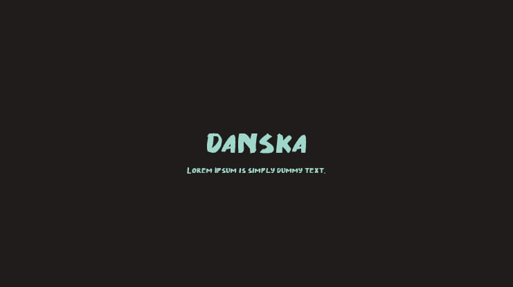 Danska Font