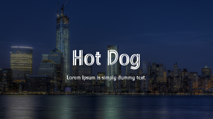 Hot Dog Font