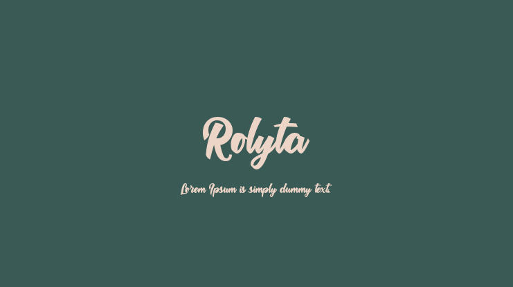 Rolyta Font