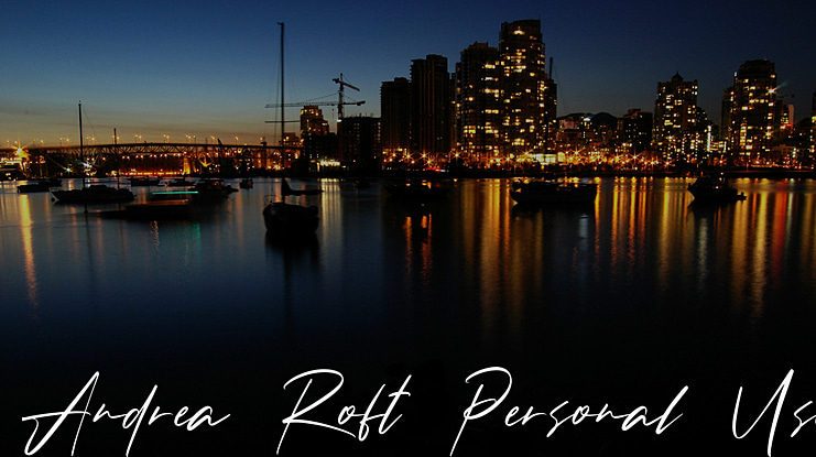Andrea Roft Personal Use Font