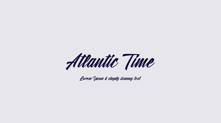 Atlantic Time Font