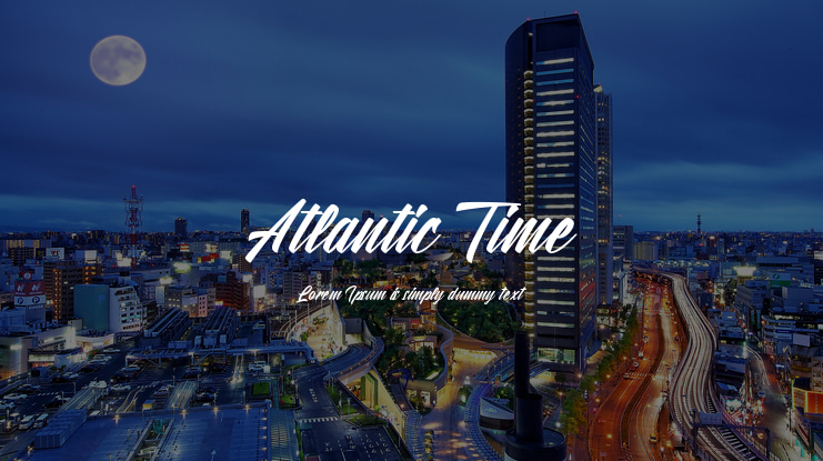Atlantic Time Font