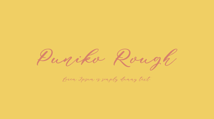 Puniko Rough Font