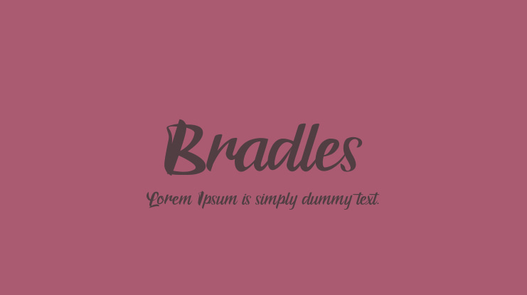 Bradles Font