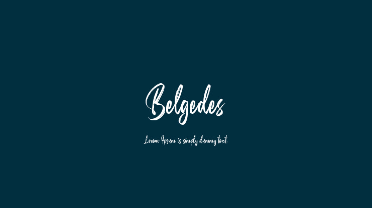 Belgedes Font