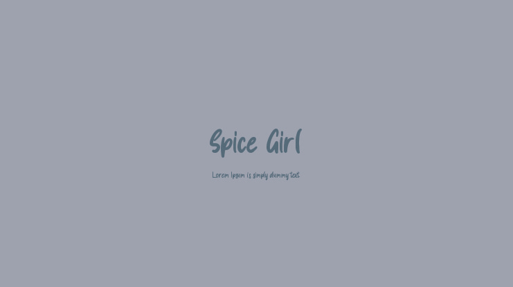 Spice Girl Font