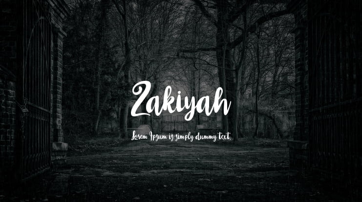 Zakiyah Font