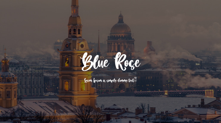 Blue Rose Font