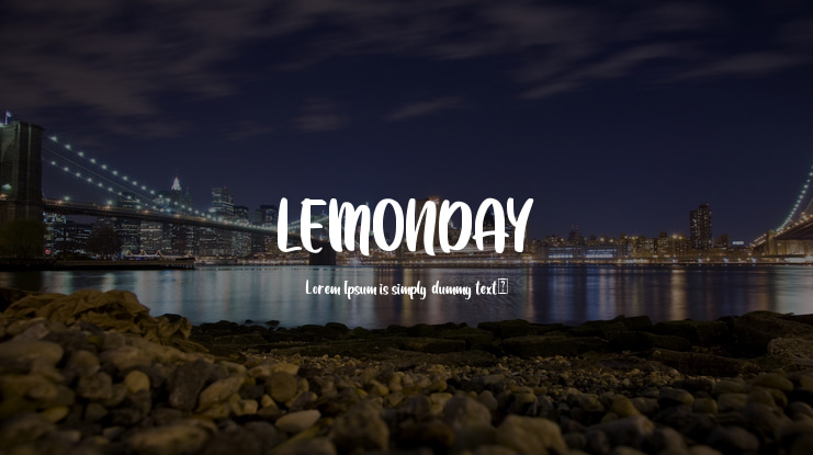 LEMONDAY Font