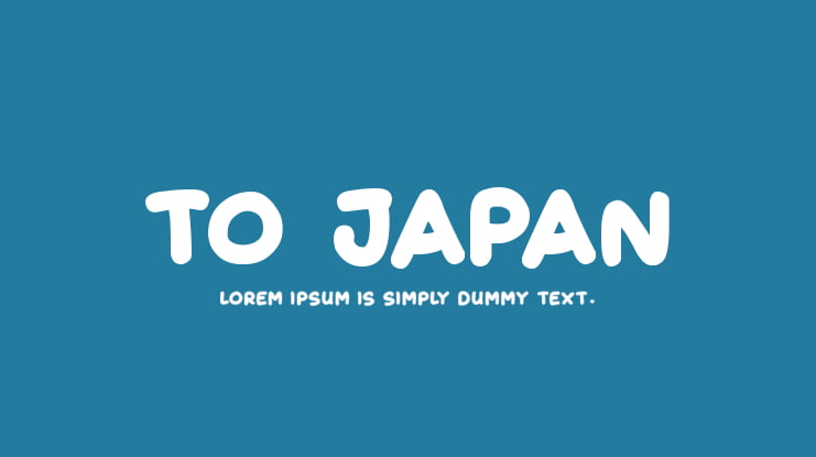 To Japan Font Family
