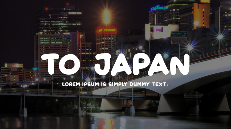 To Japan Font Family