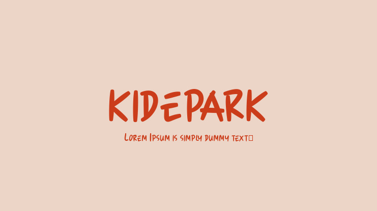 KIDEPARK Font