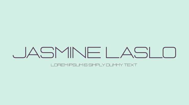 Jasmine Laslo Font