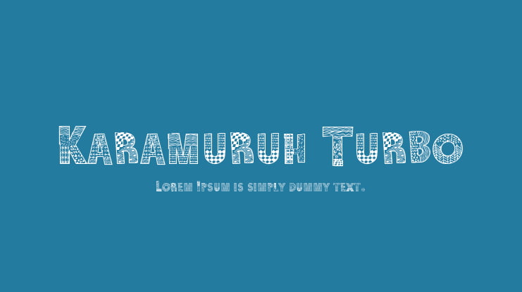 Karamuruh Turbo Font
