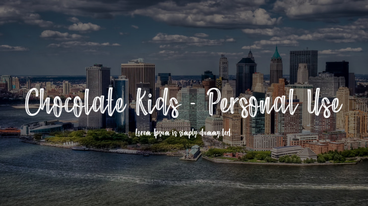 Chocolate Kids - Personal Use Font