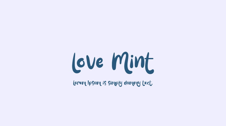 Love Mint Font