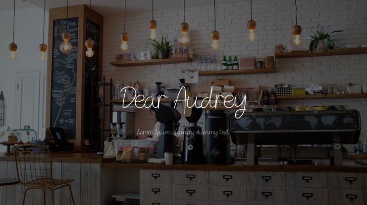 Dear Audrey Font