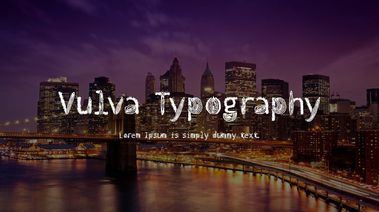 Vulva Typography Font