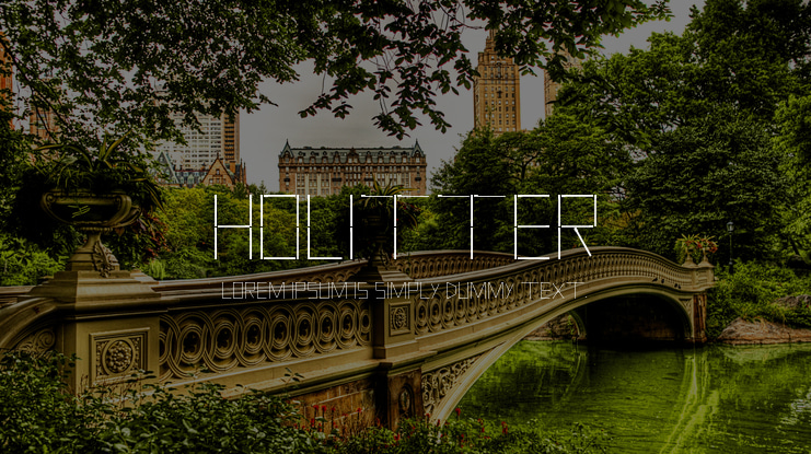 Holitter Font