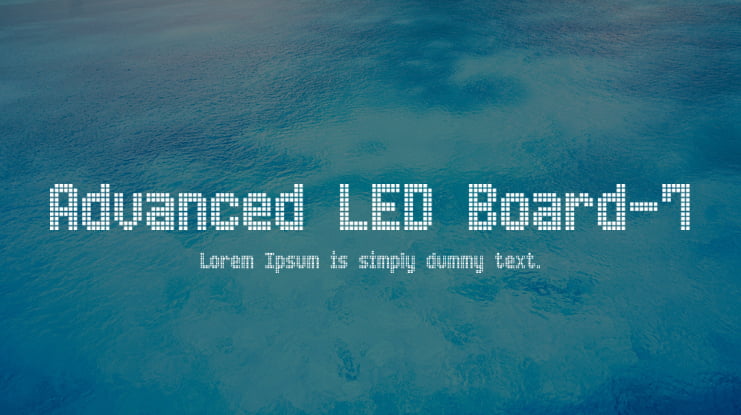 Advanced LED Board-7 Font