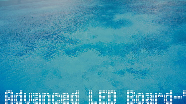 Advanced LED Board-7 Font