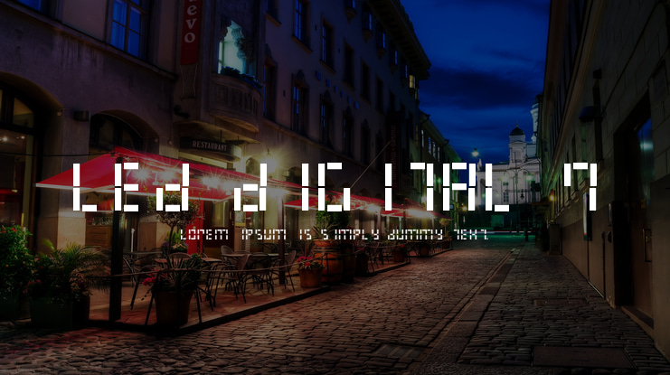 LED Digital 7 Font Family