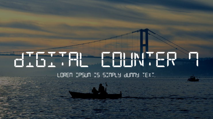 Digital Counter 7 Font Family